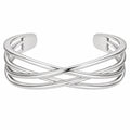 Bracciale Aperto Intrecciato a Multi-Fili in Argento