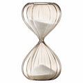 Clessidra decorativa in vetro trasparente 25 cm con sabbia bianca - 30 minuti