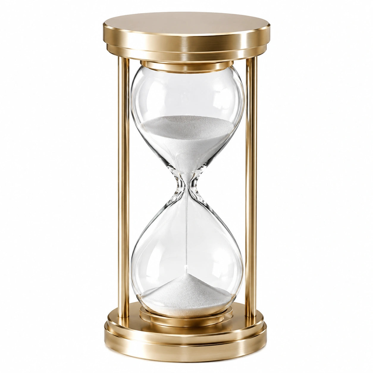 Clessidra Decorativa Grande in Metallo Dorato - 30 Minuti