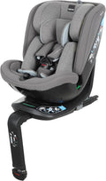 Seggiolini auto R129, Halley Pro, Grey, Reclinabile e Traspirante, Omologato ECE, da 0 a 12 Anni (40-150 cm), Inglesina