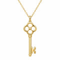 Collana con Ciondolo Chiave in Oro