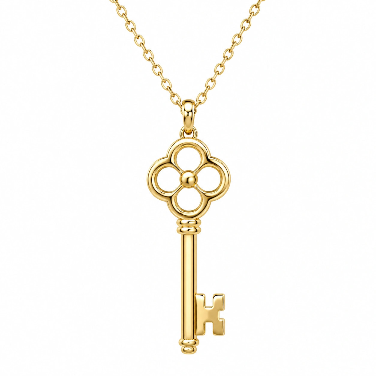 Collana con Ciondolo Chiave in Oro