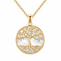 Collana Albero della Vita in Oro e Madreperla