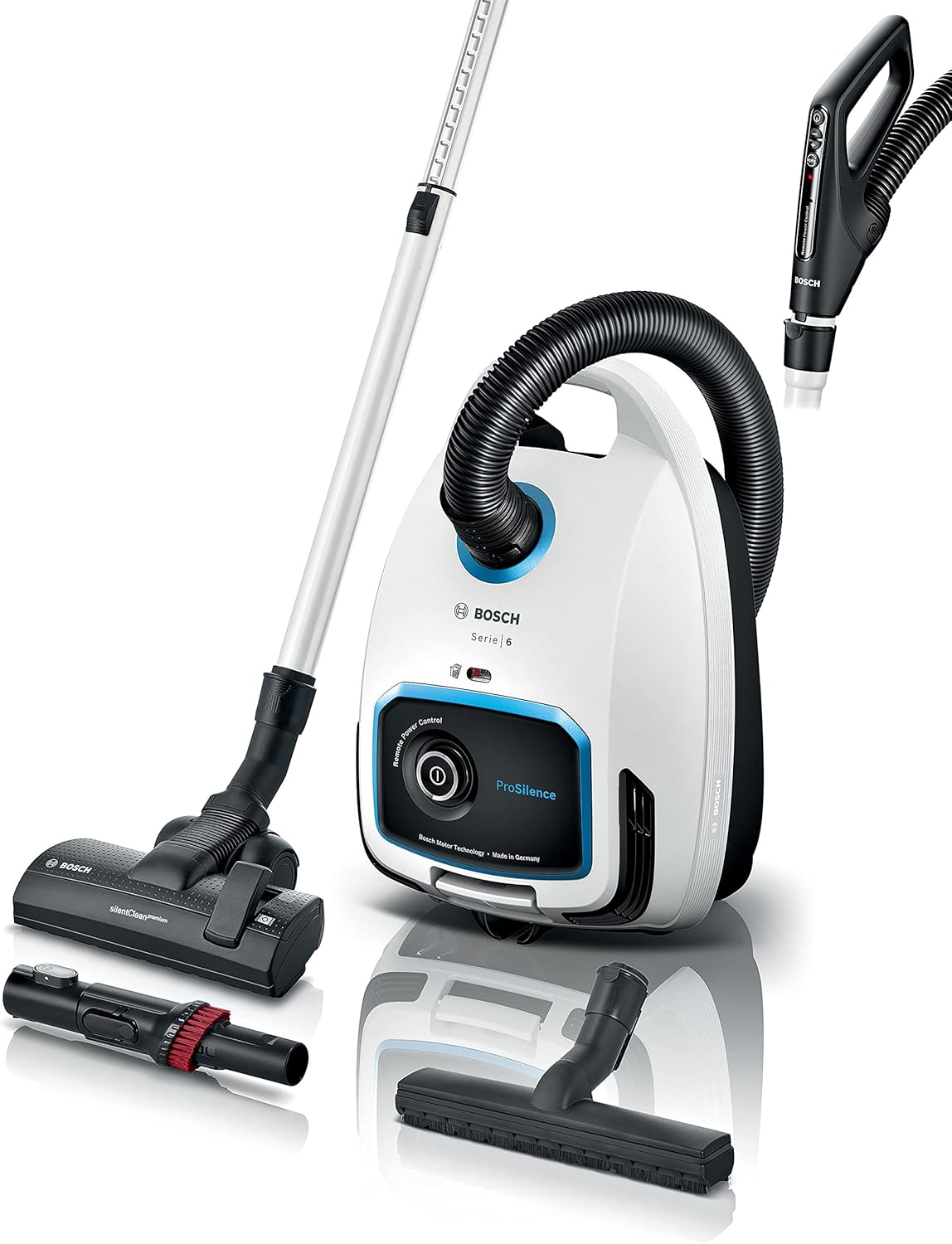 Bosch BGB6SIL1 Aspirapolvere a bidone e a traino, 66 decibeles, Elettrodomestici, Bianco