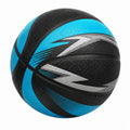 Pallone da basket nero e blu con motivo zig zag per esterni