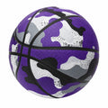 Pallone da Basket Design Camouflage Viola Bianco Nero Grigio