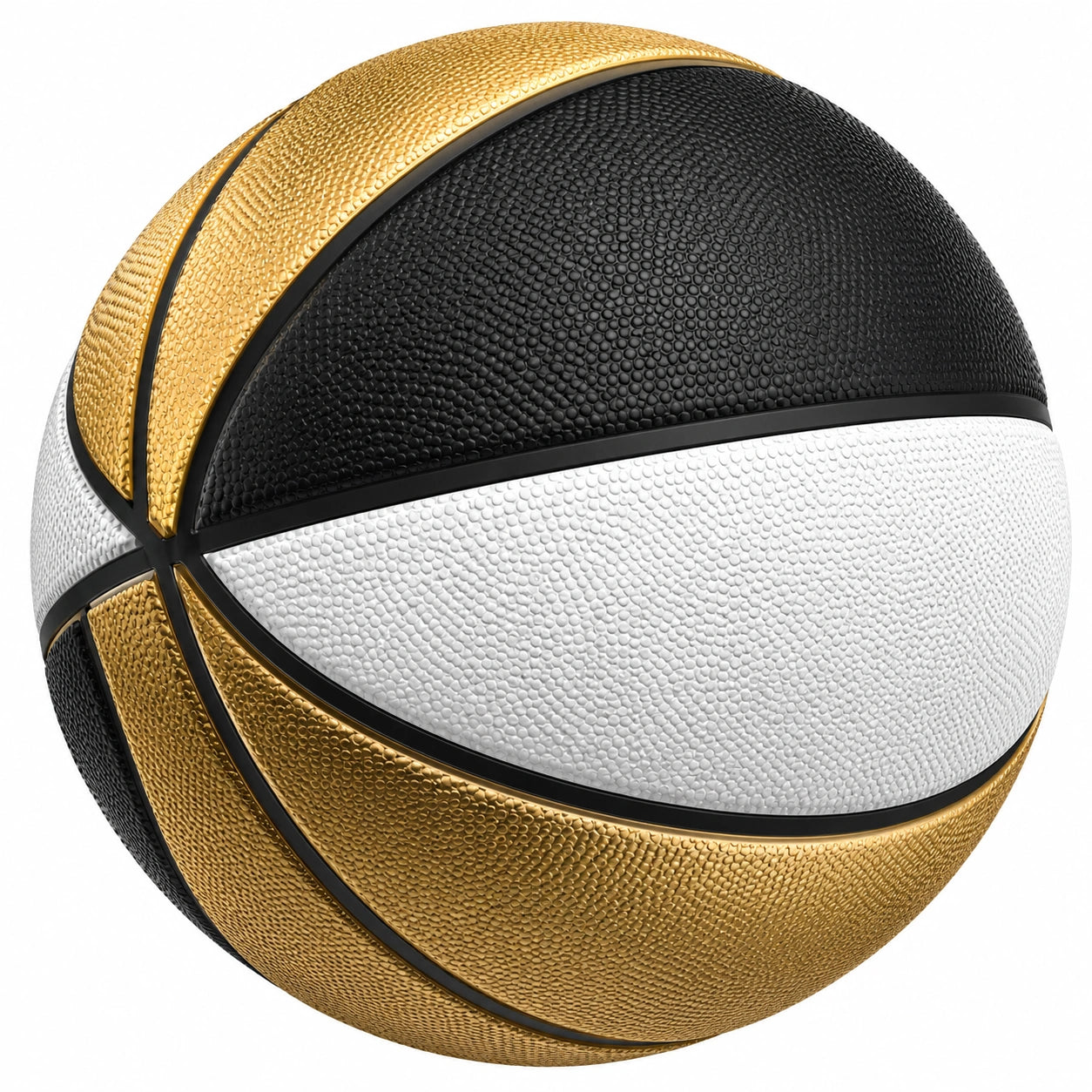 Pallone da Basket Taglia 7 Nero/Oro/Bianco