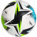 Pallone da Calcio Misura 5 Multicolore Bianco/Nero/Verde/Blu