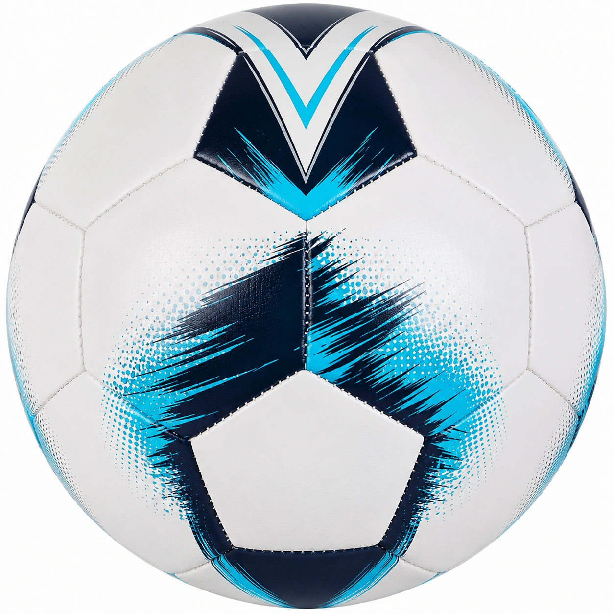 Pallone da Calcio Bianco e Azzurro Taglia 5