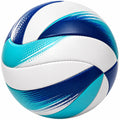 Pallone da pallavolo bianco, blu e turchese