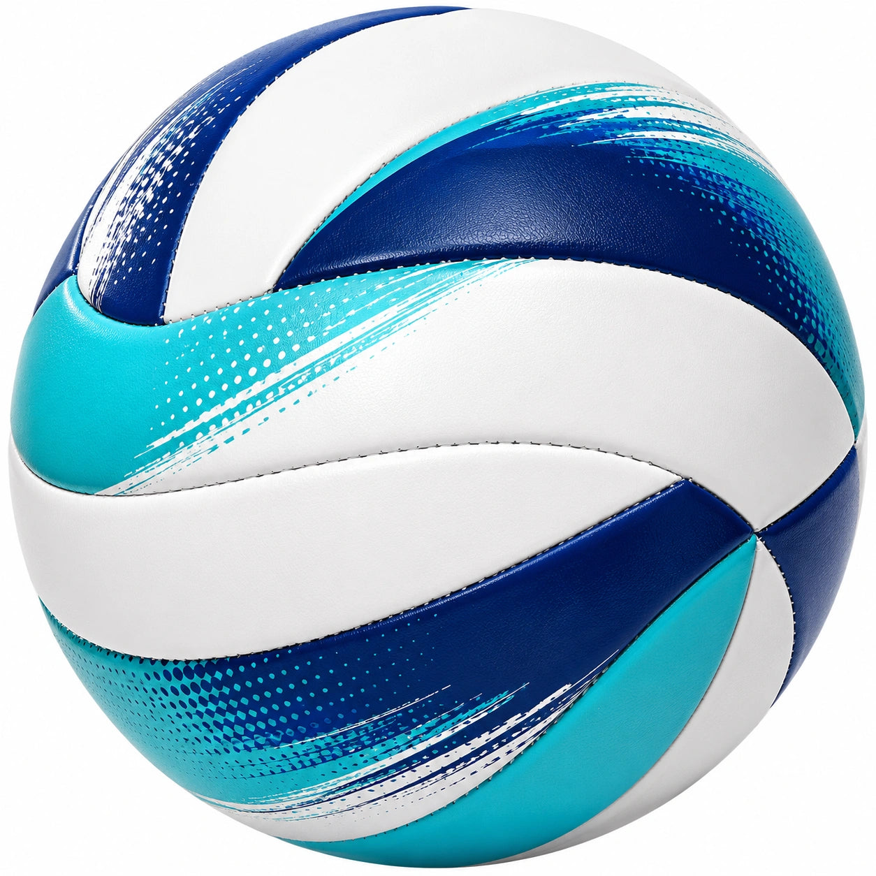 Pallone da pallavolo bianco, blu e turchese