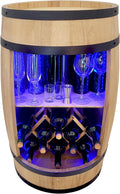 Porta bottiglie da vino, Porta vino, Casa bar, Botte Di whisky Grappa 80 cm, Portabottiglie per whiskybar, regalo per uomo, weeco