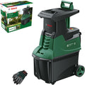 Bosch Trituratori e cippatrici, Biotrituratore a turbina AXT 25 TC (2500 W, idoneo per legno e residui resistenti, con guanti da giardinaggio inclusi