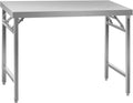 Tavoli da sala da pranzo RCAT-120, Tavolo Acciaio Pieghevole Tavolo Inox, Acciaio Inox), 70KE (70 x 120 cm, 215 kg, Royal Catering