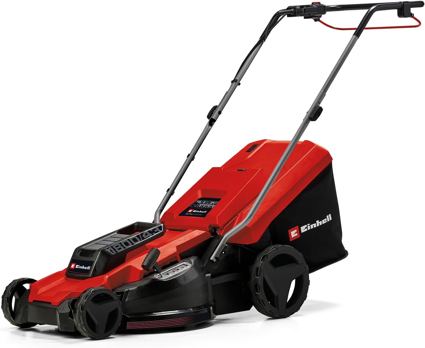 Einhell Tagliaerba a trazione, tosaerba elettrico GC-EM 1800, larghezza di taglio 43 cm, fino a 800 m2, cesto raccoglierba da 50 L