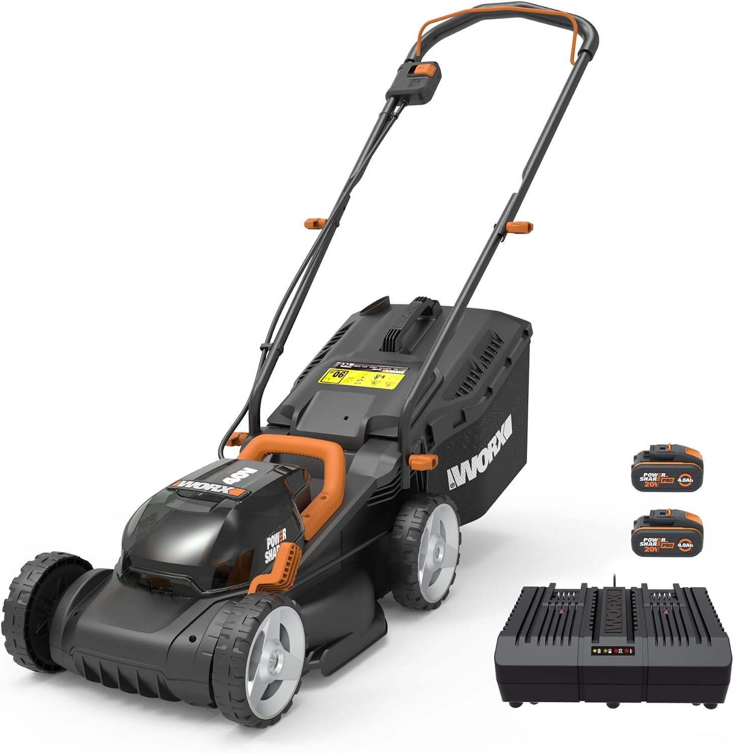 Tosaerba WG779E, Diametro Taglio 34 cm, .1 a Batteria 40 V da Giardino, WORX