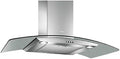 Cappe a muro, TURBOAIR Cappa Cucina Aspirante 90 cm colore Inox Vetro - PANTHEON IX, Turbo Air
