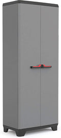 Armadio, Grigio Scuro, 3 Ripiani Regolabili, 68x39x173 H Cm, Alto Stilo, Keter