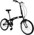 Bici pieghevoli, Bici Pieghevole Ruote 20' Nero Opaco Dimensioni Chiusa 65x82,5x35 cm, B4C