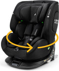 Seggiolini auto R129, rivolto all'indietro, in avanti, bambini One360 Isofix rotante a 360° - 40-150 cm - Da 0 a 12 anni - Gruppo 1, 3 - Nero, Osann