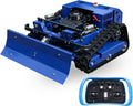 Robot tagliaerba, Tosaerba su Catene Ibrido Benzina-Elettrico 4x4, Tosaerba Telecomandato con Lama Antineve, AIWEIYA