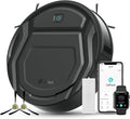 Robot aspirapolvere M210P, Potenza 2200 Pa, Ultra Sottile 7.8 cm, Controllo Wi-Fi, APP, Alexa, Auto 120 Minuti, Nero, Senza Grovigli, Lefant