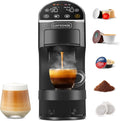 Macchina da caffè 5-IN-1, Dolce Gusto, Lavazza A Modo Mio, Touch LED, Cialde ESE 44 e Macinato, 20 Bar, 1,2 L, Auto-Adattivo, CAPXSNOB