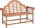 Panche, Panca da Giardino 127x58,5x92,5 cm in Legno Massello di Teak, vidaXL