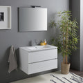 Mobiletti con lavabo, specchio con lampada, Benaco, Kiamami Valentina