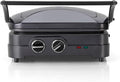 Padelle grill GR47BE, Grill Piastre anti-aderenti rimovibili e lavabili in lavastoviglie, Utilizzabile chiusa o aperta, blu, CUISINART