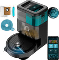 Cecotec robot aspirapolvere, Lavapavimenti con Mappatura Conga 15090 SpinArm Home&Wash. 8000 Pa, Mopas Elevabili, APP Bluetooth, WiFi, Carpet Care