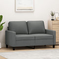 Divano, Grigio Scuro 120 cm in Tessuto, Divani Letto, Divani Economici, a 2 Posti, Ufficio, Festnight