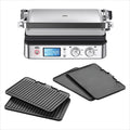 Bistecchiere CG9043, MultiGrill9 Griglia Elettrica a Controllo Elettronico con 2 Termostati Indipendenti, Funzione BOOST, Braun