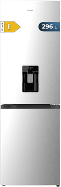 Cecotec frigorifero combinato, 2 Porte con distributore d'acqua Bolero CoolMarket Combi 296 DF WD Inox E. 296 L, 60 cm di larghezza, LED interno