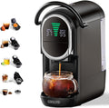 Macchina da caffè MK-609S, infuso caldo, freddo, Nes Original, ESE, macinato, a capsule 4 in 1 con pressione di 19 bar, nero, CAFELFFE