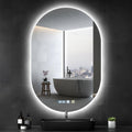 Specchi da parete, Specchio Bagno con Luce, con illuminazione, con interruttore touch, anti-appannamento, a risparmio energetico, Hondony