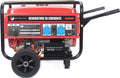 Generatore 16A, di Corrente 3000 W Benzina 4 tempi con 2 prese 230 V con Avviamento Automatico a Chiave e Batteria Portatile con Ruote, Megashopitalia