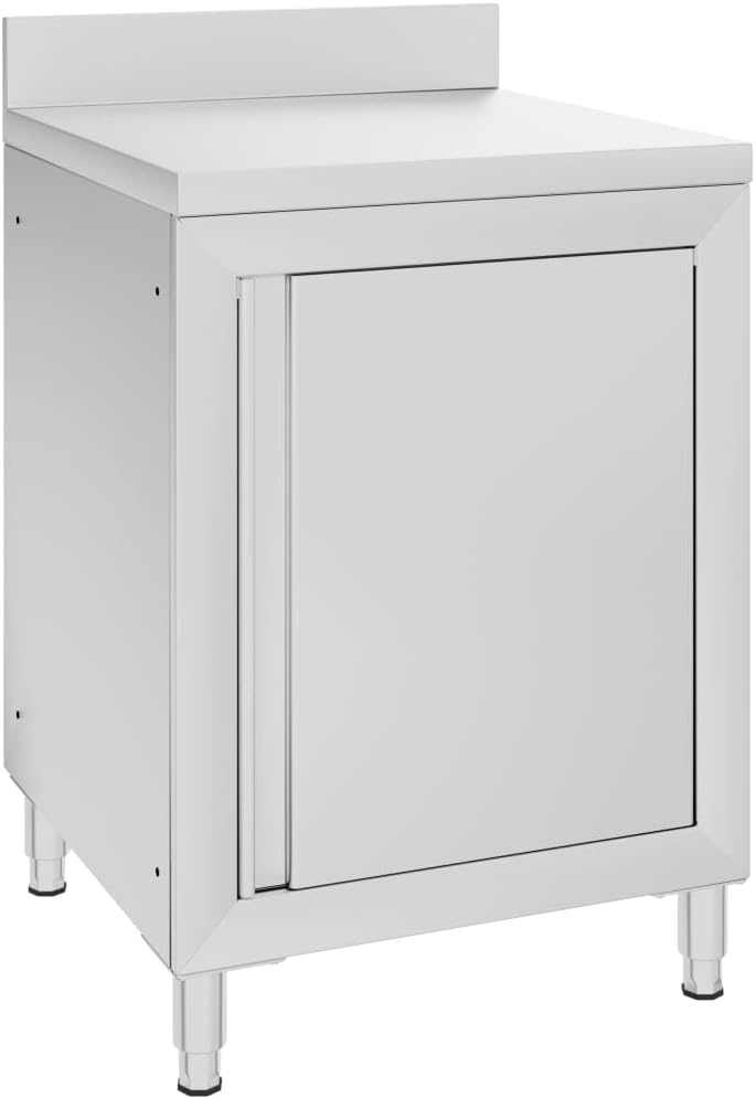 Mobili a terra, Mobiletto da Cucina Commerciale in Acciaio Inox 60x60x96 cm, vidaXL