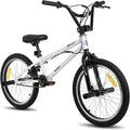 Freestyle, Rossa, con Rotore a 360°, HILAND Bicicletta BMX 20 Pollici per Bambini e Ragazzi da 7 a 12 Anni, 4 Pegs in Acciaio, Nero, Verde, HH HILAND