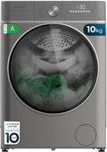 Cecotec lavatrice, Asciugatrice 10-6 kg Carica Frontale Bolero Wash&Dry 10680 Inverter Steel A. 1400 giri, 16 Programmi, min, Motore Inverter Plus