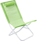 Lettino prendisole, Verde, giardino mare, 53x49x73, Spiaggina Tolosa, Sdraio sedia pieghevole, SUNNY STAR