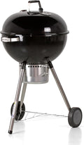 Barbecue a carbone, Altezza Griglia da Terra 78 cm (Ketty Nero), MasterCook - lla Diametro Griglia 57 cm, Barbecue con Ruote e Coperchio, Brigros